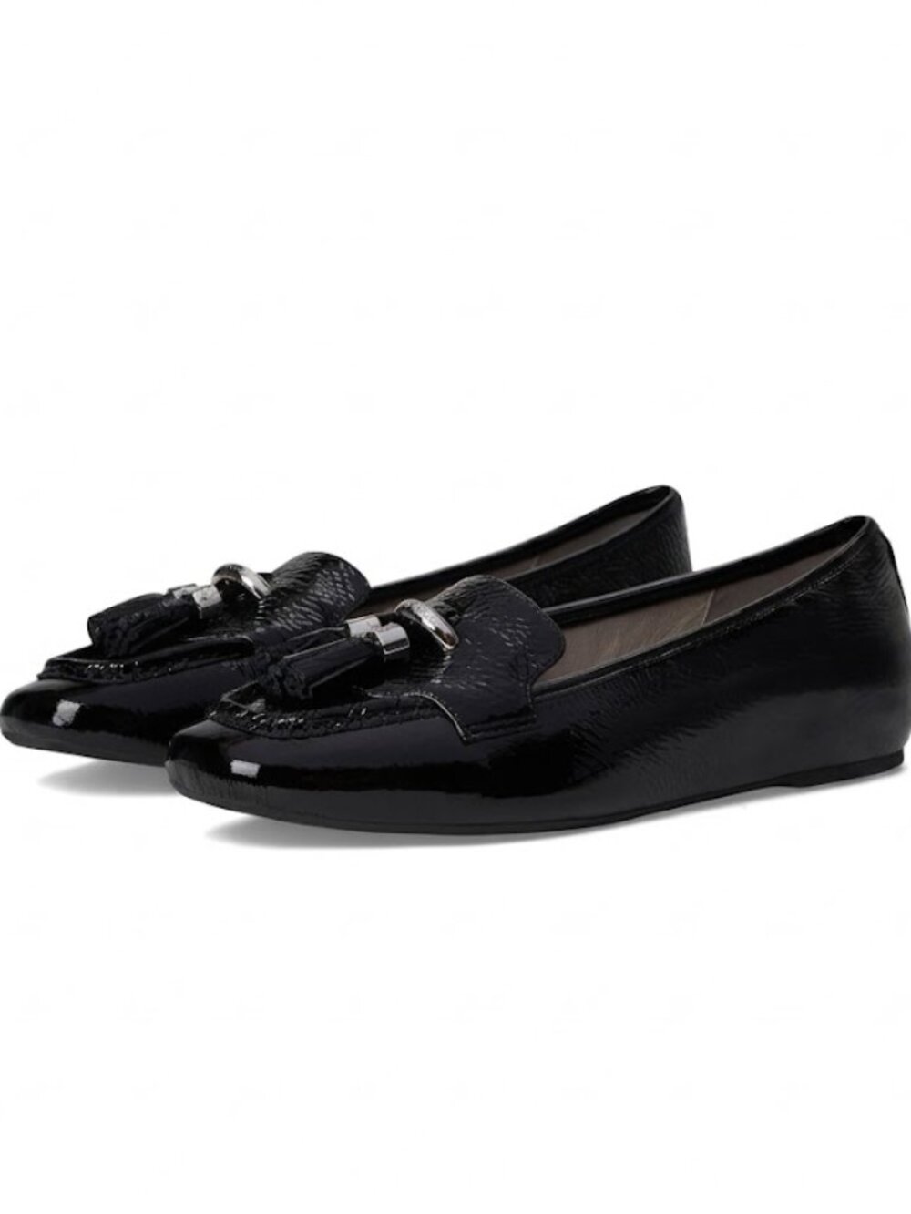 Donald Pliner LORIEL loafer patent leather in Black Size 10 M NIB
